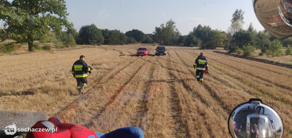 Pożar rżyska w Mlodzieszynku