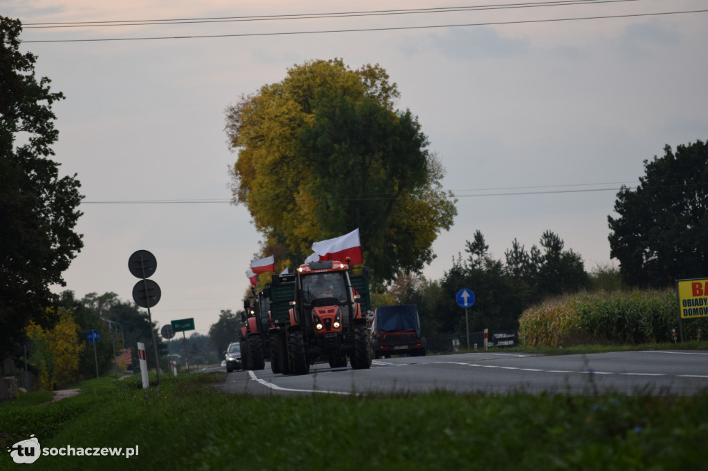 Protest rolników rondo Ruszki