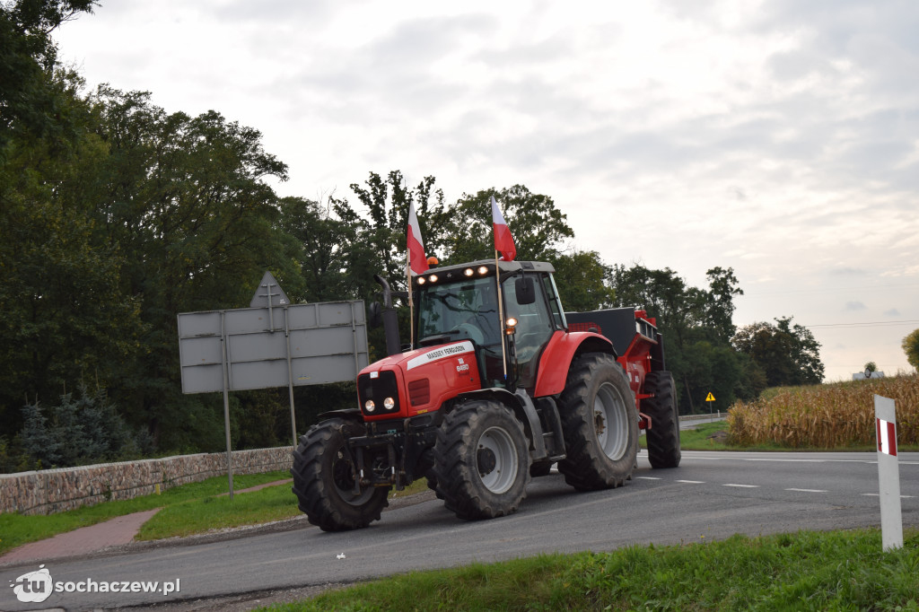 Protest rolników rondo Ruszki