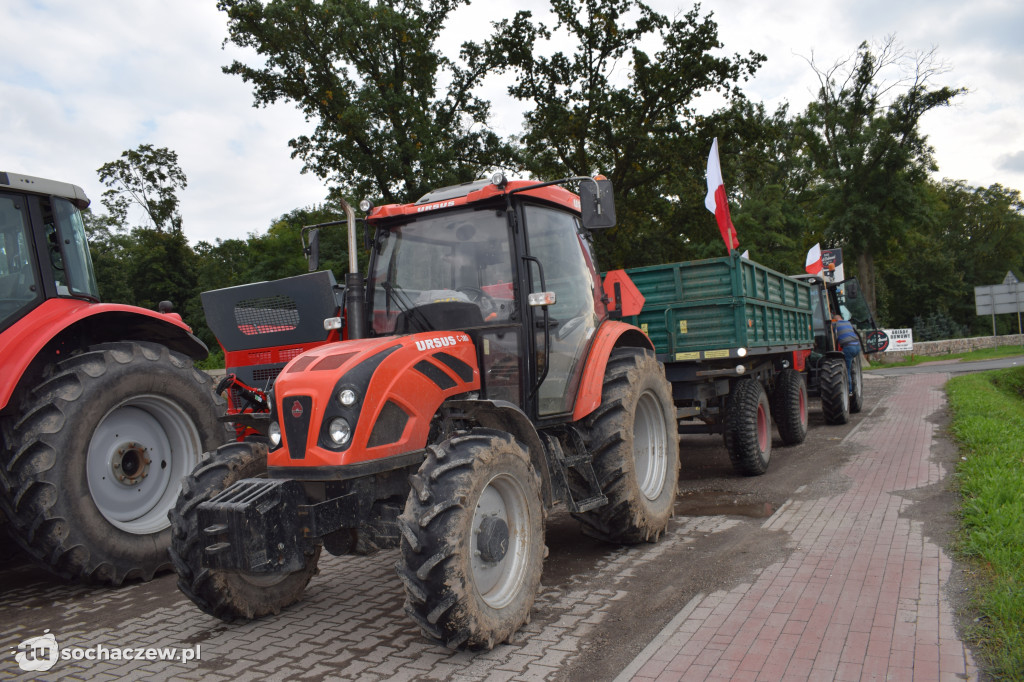 Protest rolników rondo Ruszki