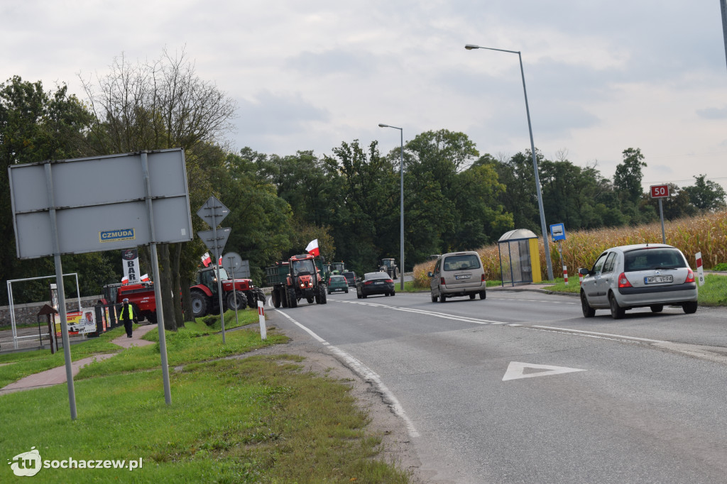Protest rolników rondo Ruszki