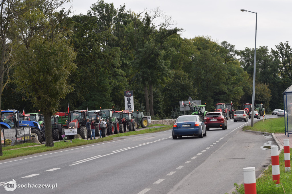 Protest rolników rondo Ruszki