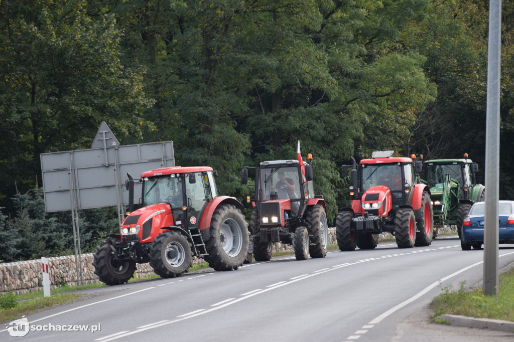 Protest rolników rondo Ruszki