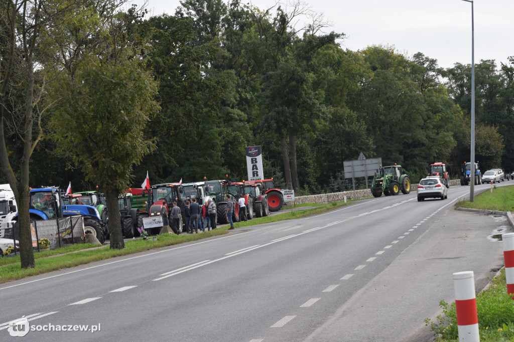 Protest rolników rondo Ruszki