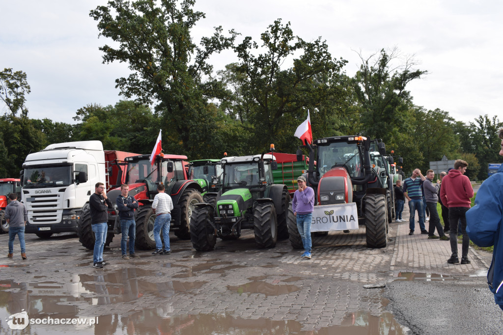 Protest rolników rondo Ruszki