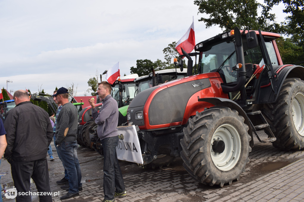 Protest rolników rondo Ruszki