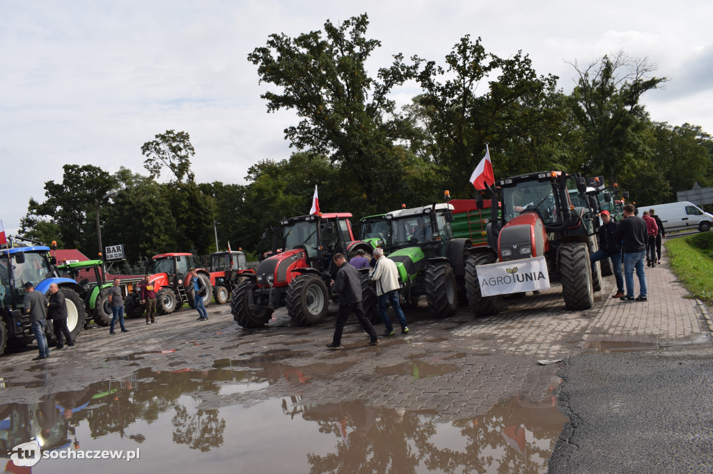 Protest rolników rondo Ruszki