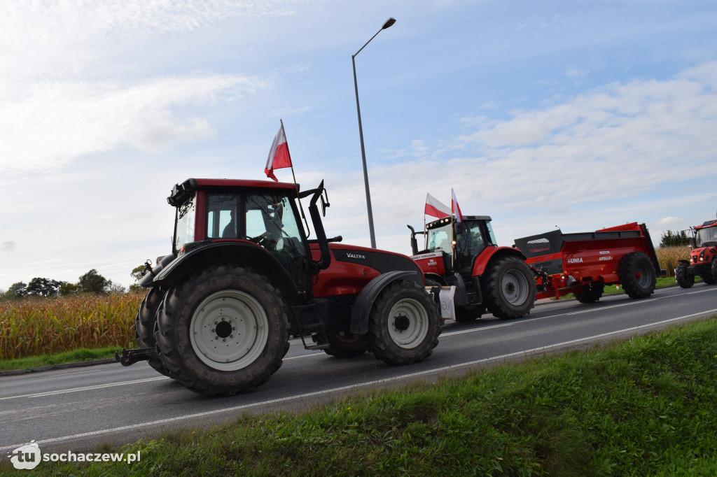 Protest rolników rondo Ruszki