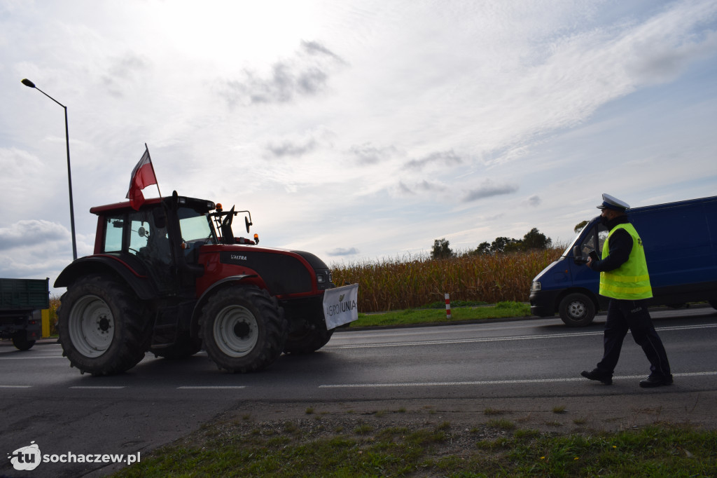 Protest rolników rondo Ruszki