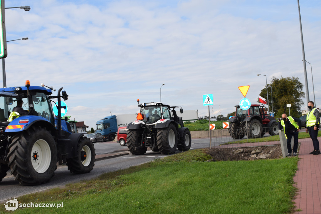 Protest rolników rondo Ruszki