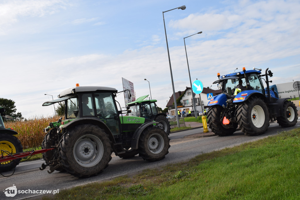 Protest rolników rondo Ruszki