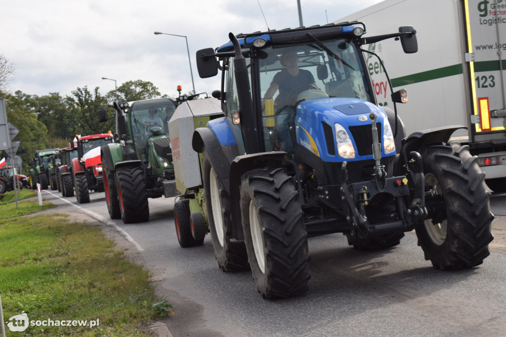 Protest rolników rondo Ruszki