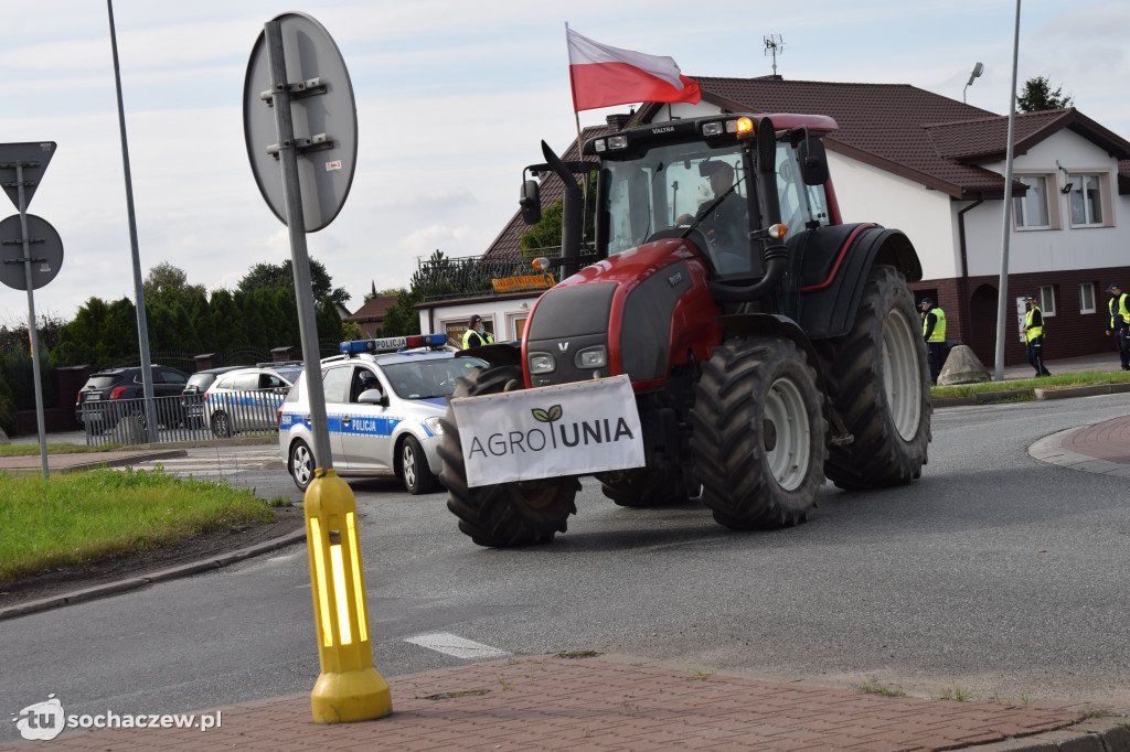 Protest rolników rondo Ruszki