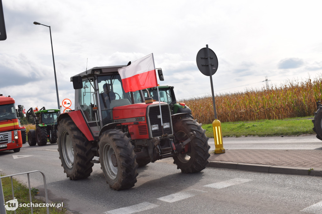 Protest rolników rondo Ruszki
