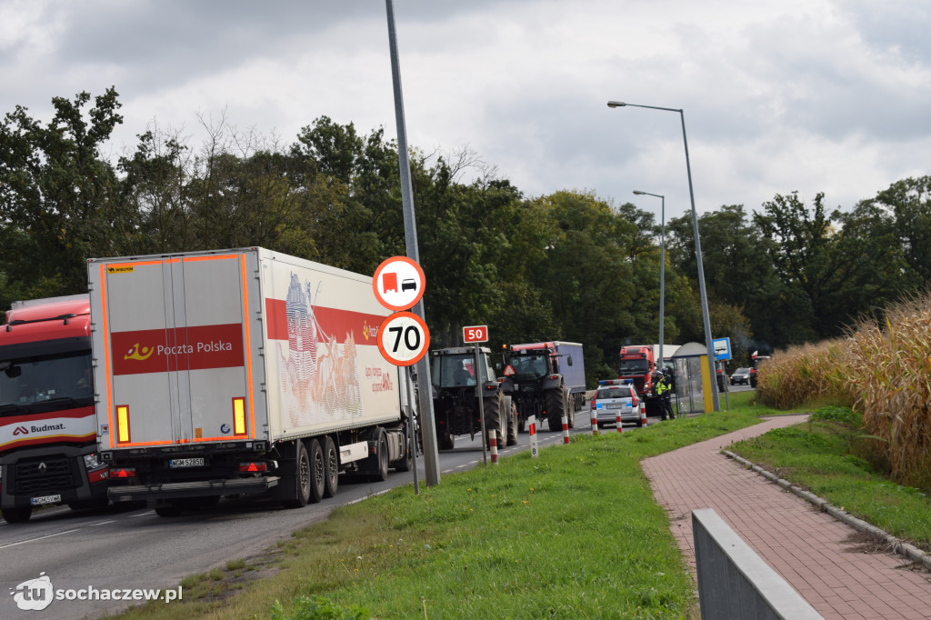 Protest rolników rondo Ruszki