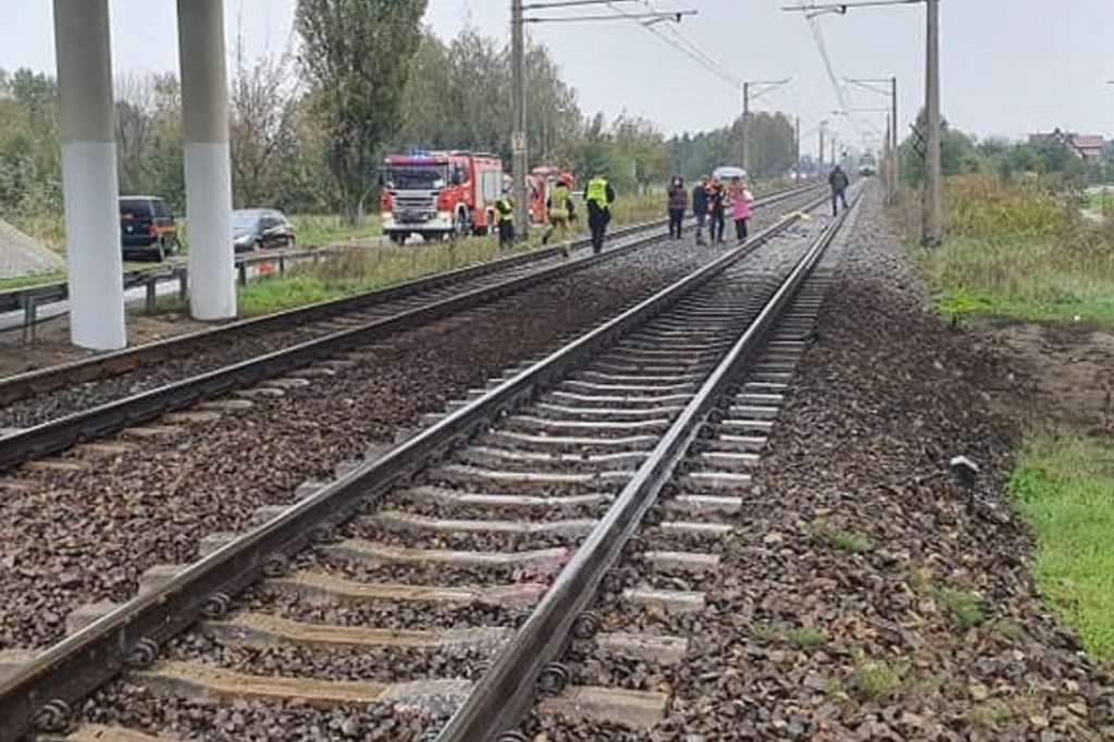 Śmiertelne potrącenie przez pociąg w Czerwonce Parcel