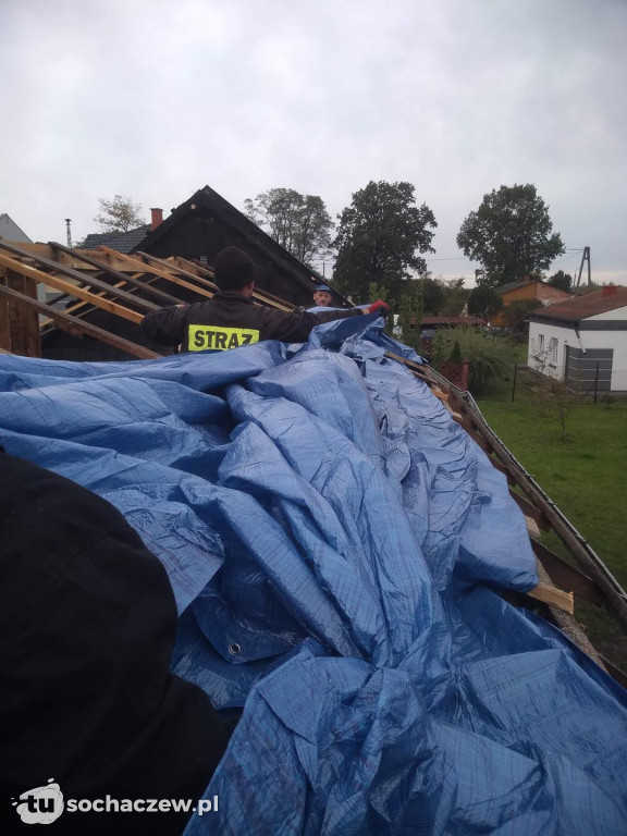 Pożar domu jednorodzinnego w Kampinosie