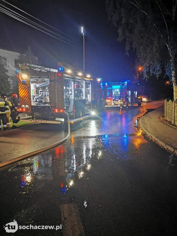Pożar domu jednorodzinnego w Kampinosie