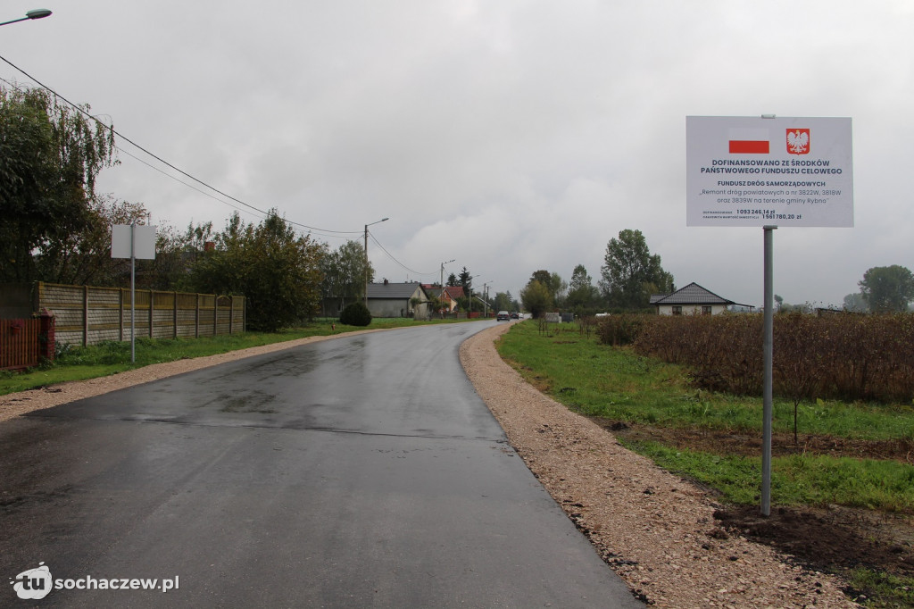 Przebudowane drogi powiatowe w Sochaczewie i gminie Rybno