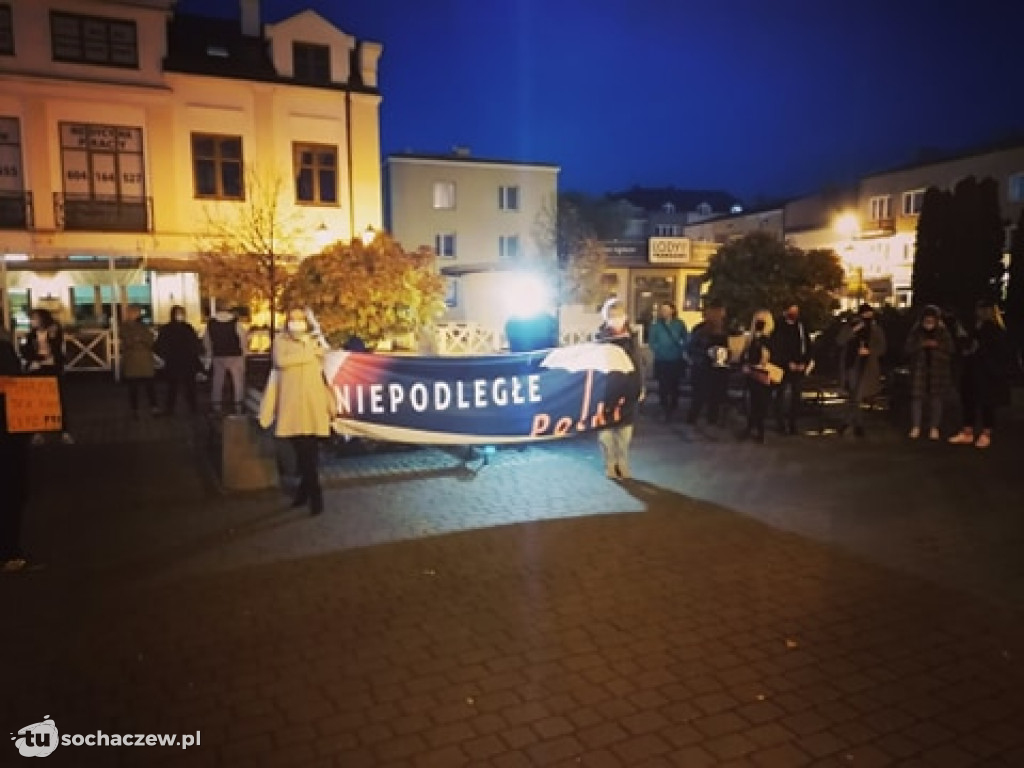 Kobiety protestują na pl. Kościuszki