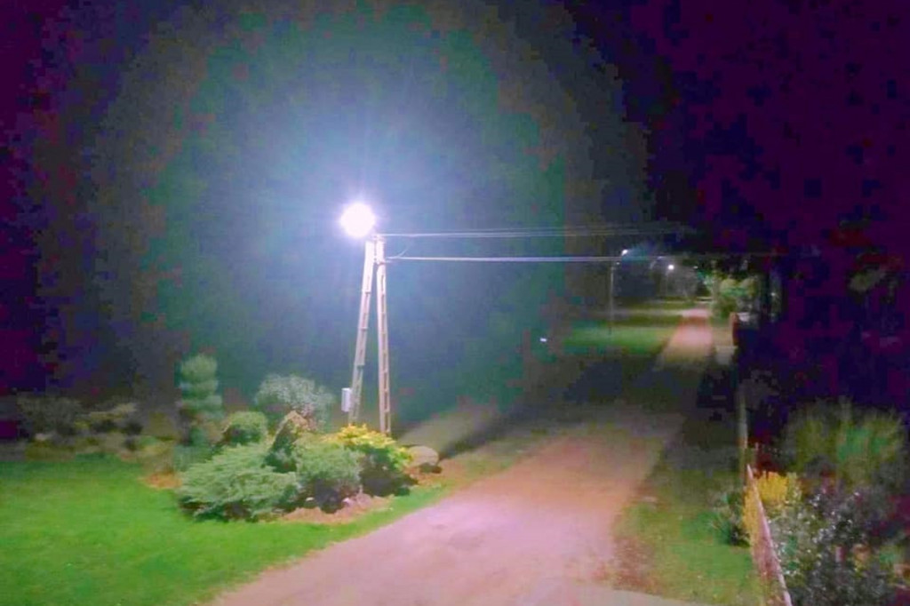 Gmina Rybno. Oświetlenie uliczne uruchomione