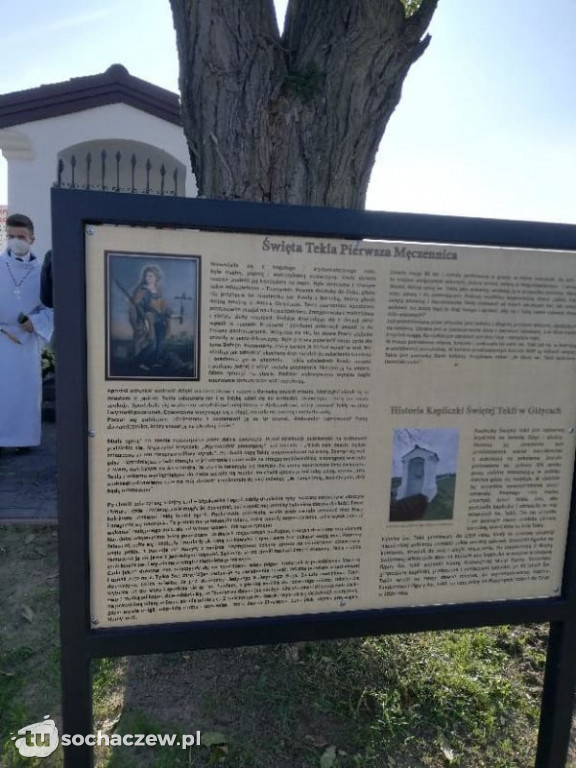Kapliczka św. Tekli  odnowiona