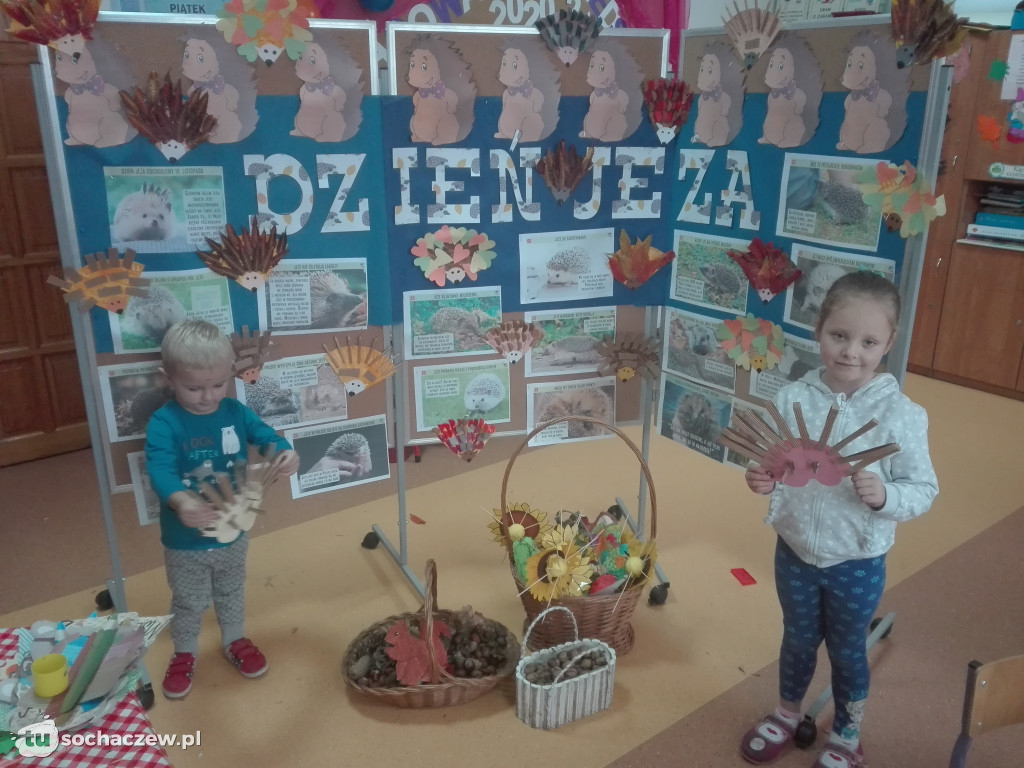 Dzień Jeża. Przedszkolaki z Oddziału Przedszkolnego w Giżycach włączyły się w obchody