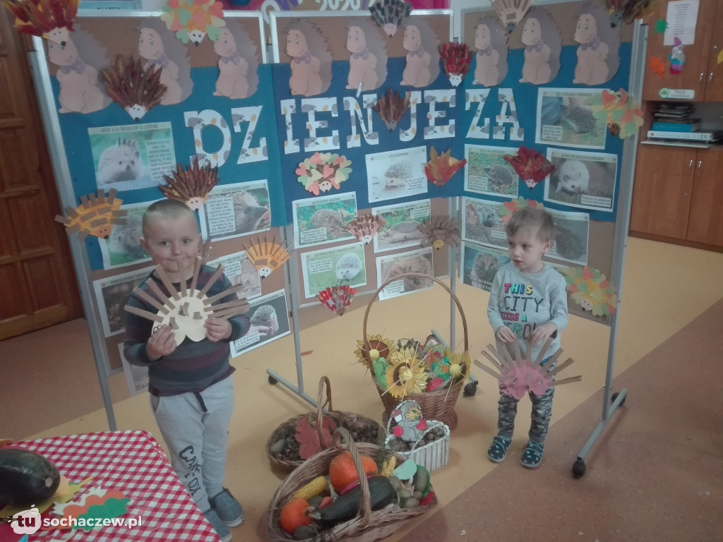 Dzień Jeża. Przedszkolaki z Oddziału Przedszkolnego w Giżycach włączyły się w obchody