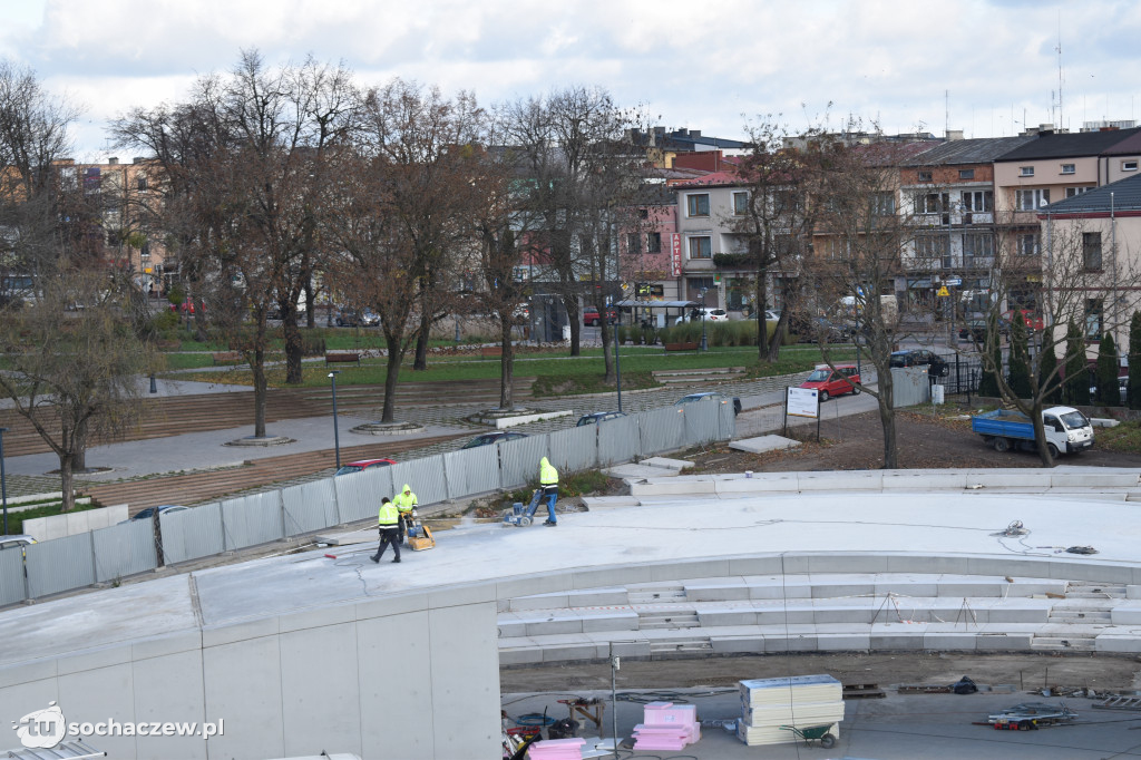 Budowa amfiteatru na finiszu
