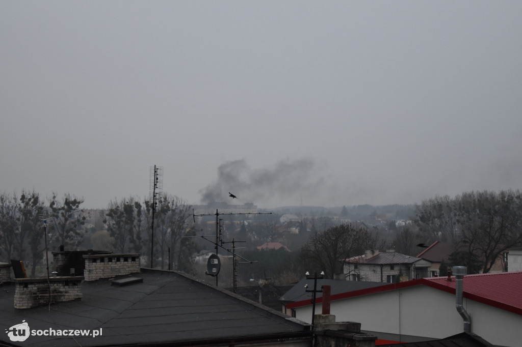 Pożar na posesji przy ul. Zieleńczej