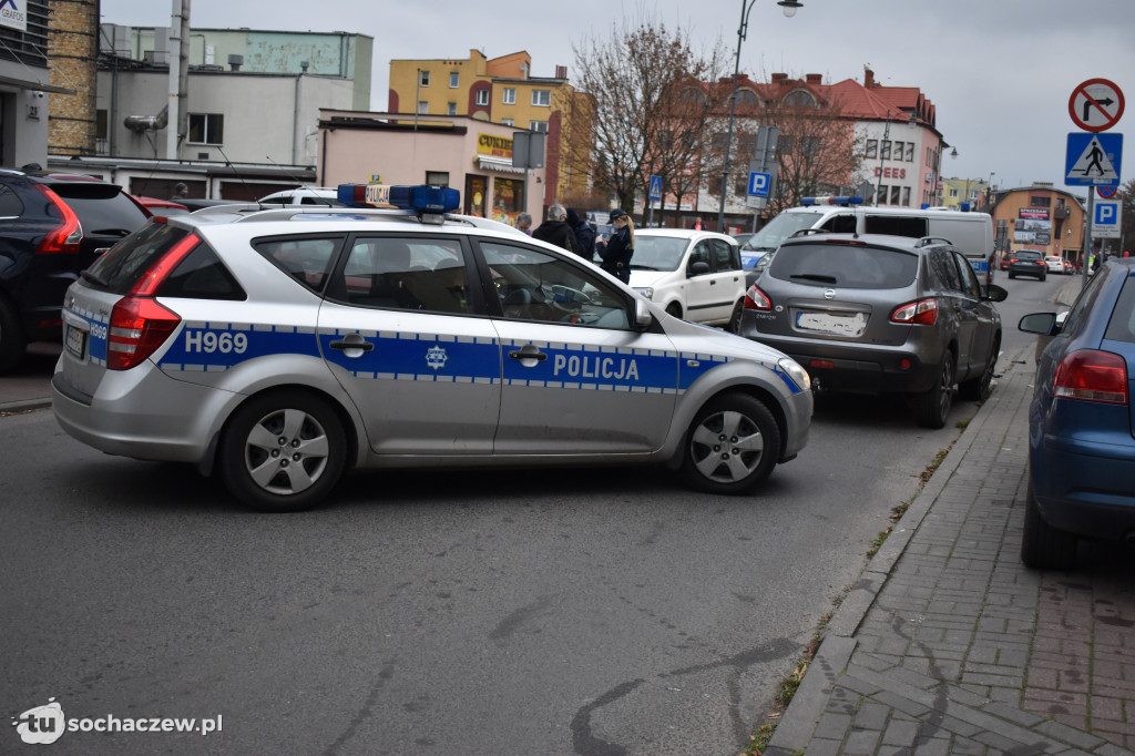 Zderzenie czterech samochodów przy Żeromskiego