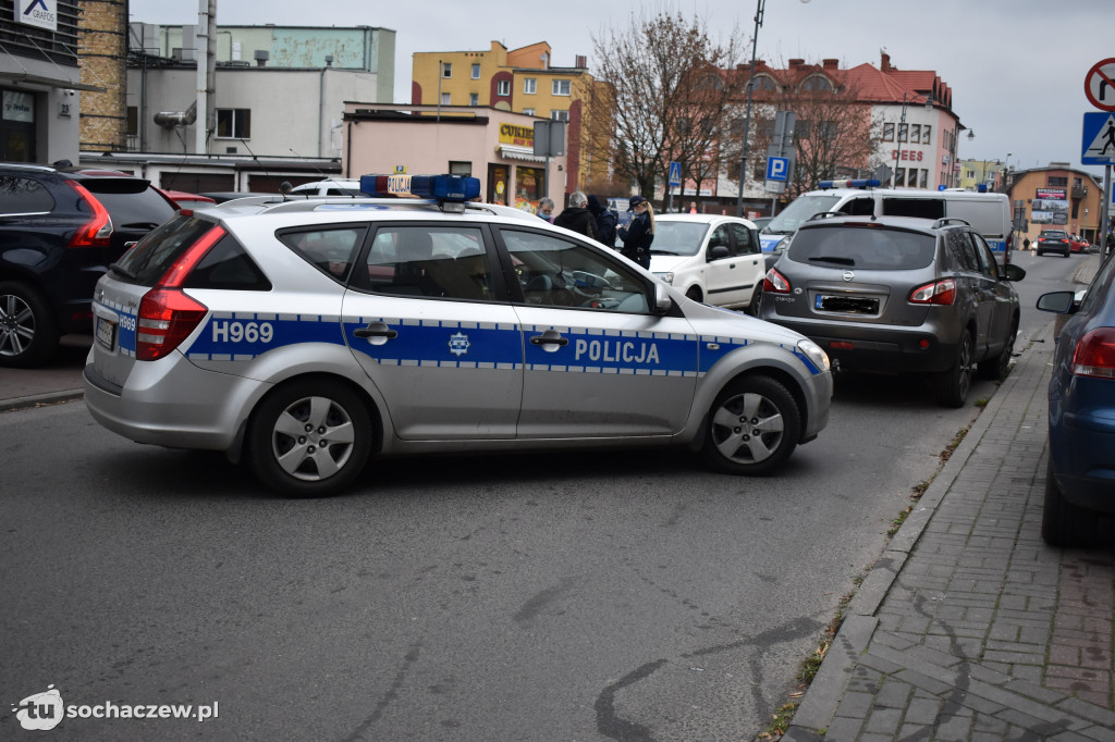 Zderzenie czterech samochodów przy Żeromskiego