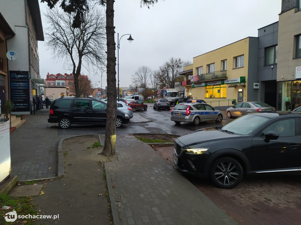 Zderzenie czterech samochodów przy Żeromskiego