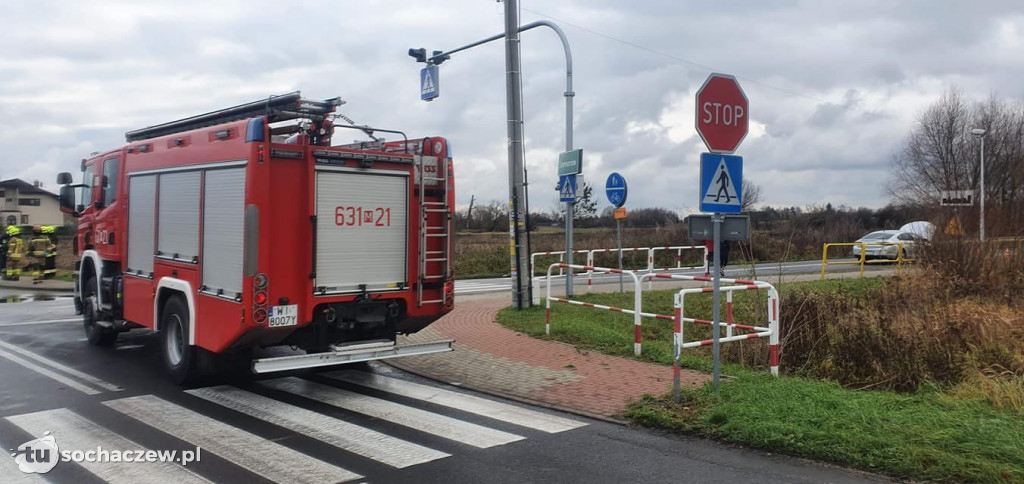 Poszkodowana kobieta w ciąży w Szymanowie