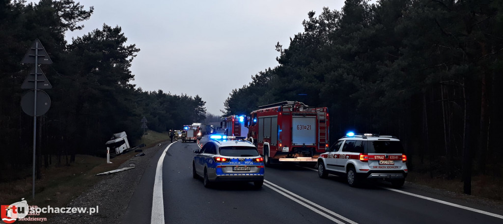 Wypadek w Kamionie. 50-tka zablokowana