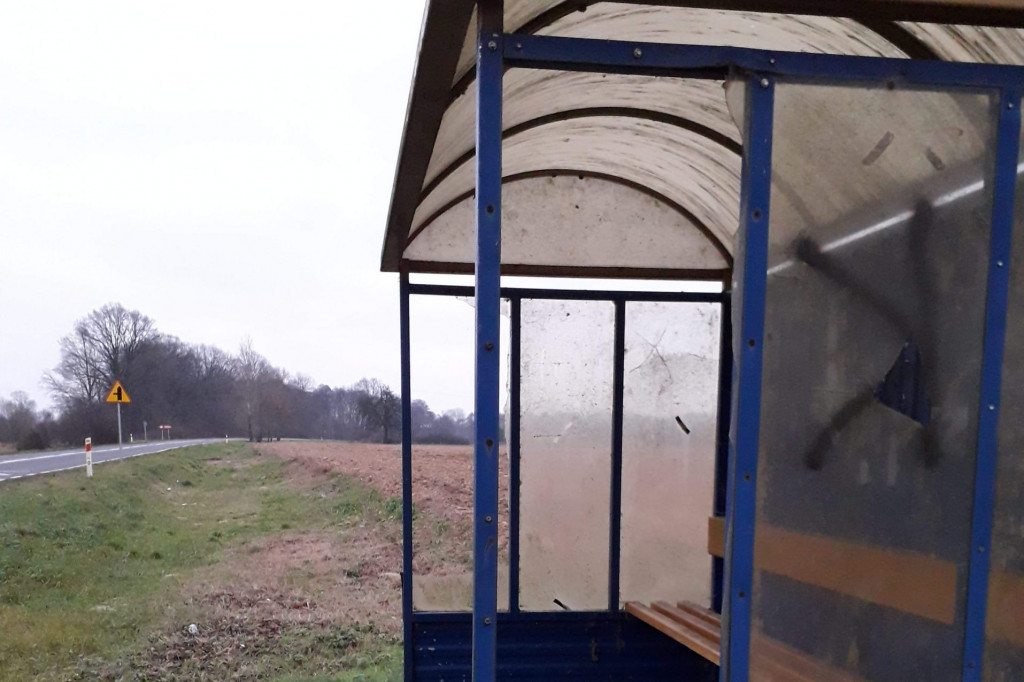 Coraz więcej aktów wandalizmu w gminie Młodzieszyn