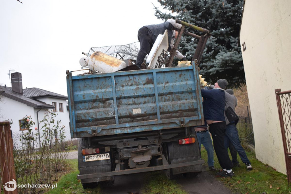 OSP Giżyce w akcji złom