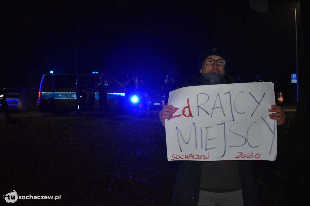 Protest w Sochaczewie 13 grudnia