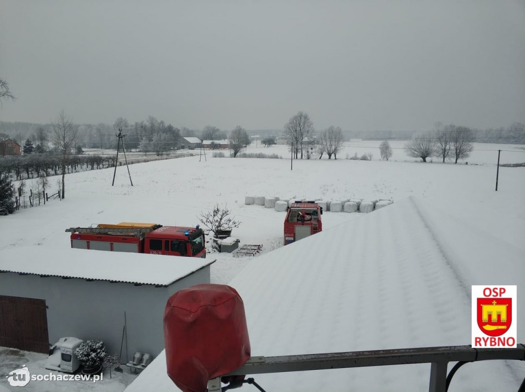 Sarnów: pożar sadzy w kominie