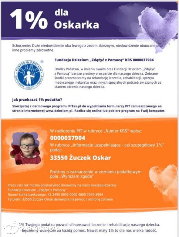1procent podatku dla mieszkańców i organizacji z terenu gminy Młodzieszyn