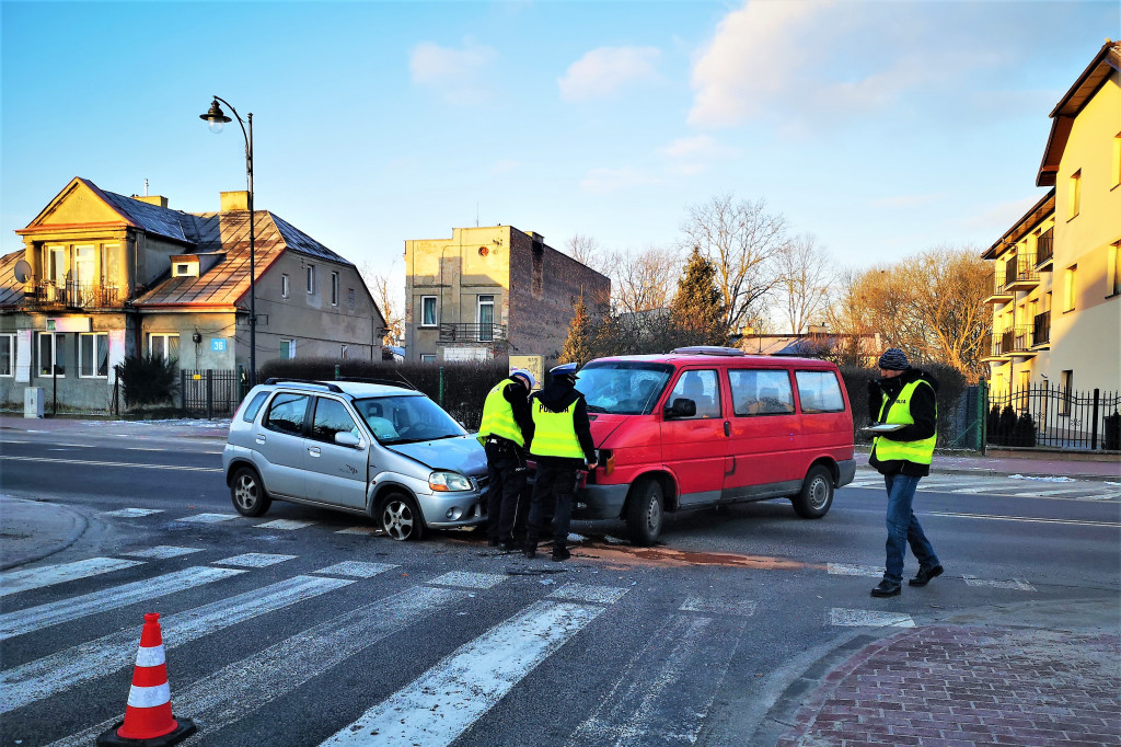 Wypadek  na skrzyżowaniu Traugutta - Zimowita