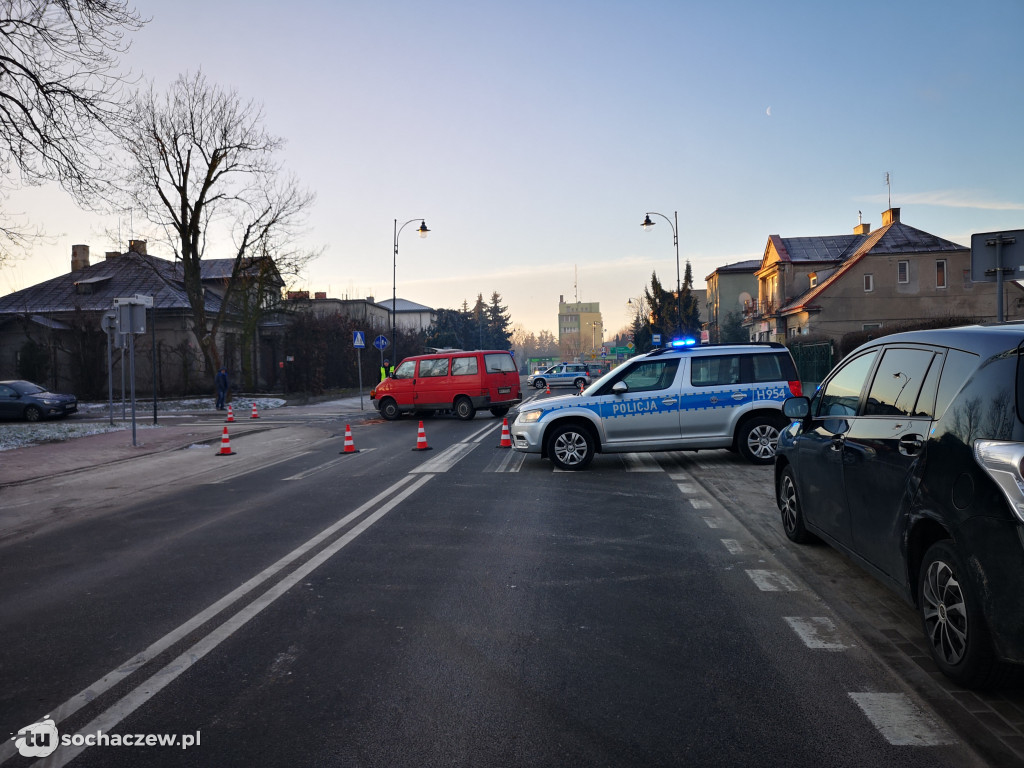 Wypadek  na skrzyżowaniu Traugutta - Zimowita
