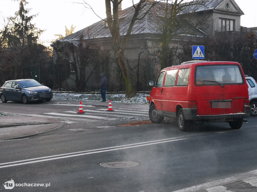 Wypadek  na skrzyżowaniu Traugutta - Zimowita