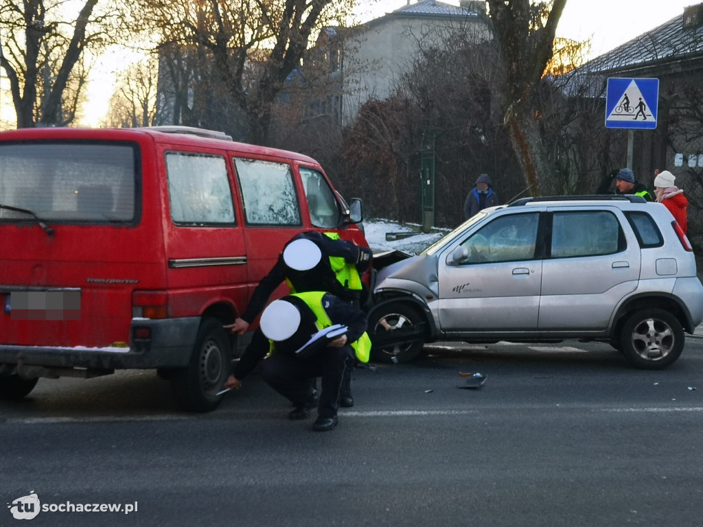 Wypadek  na skrzyżowaniu Traugutta - Zimowita