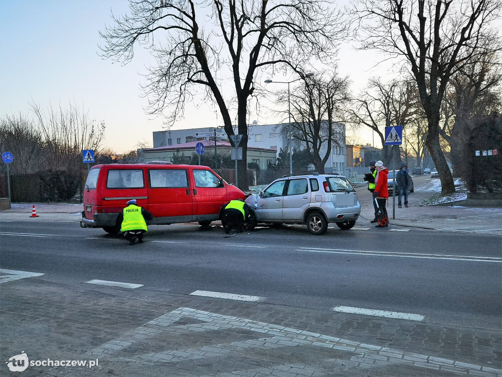 Wypadek  na skrzyżowaniu Traugutta - Zimowita