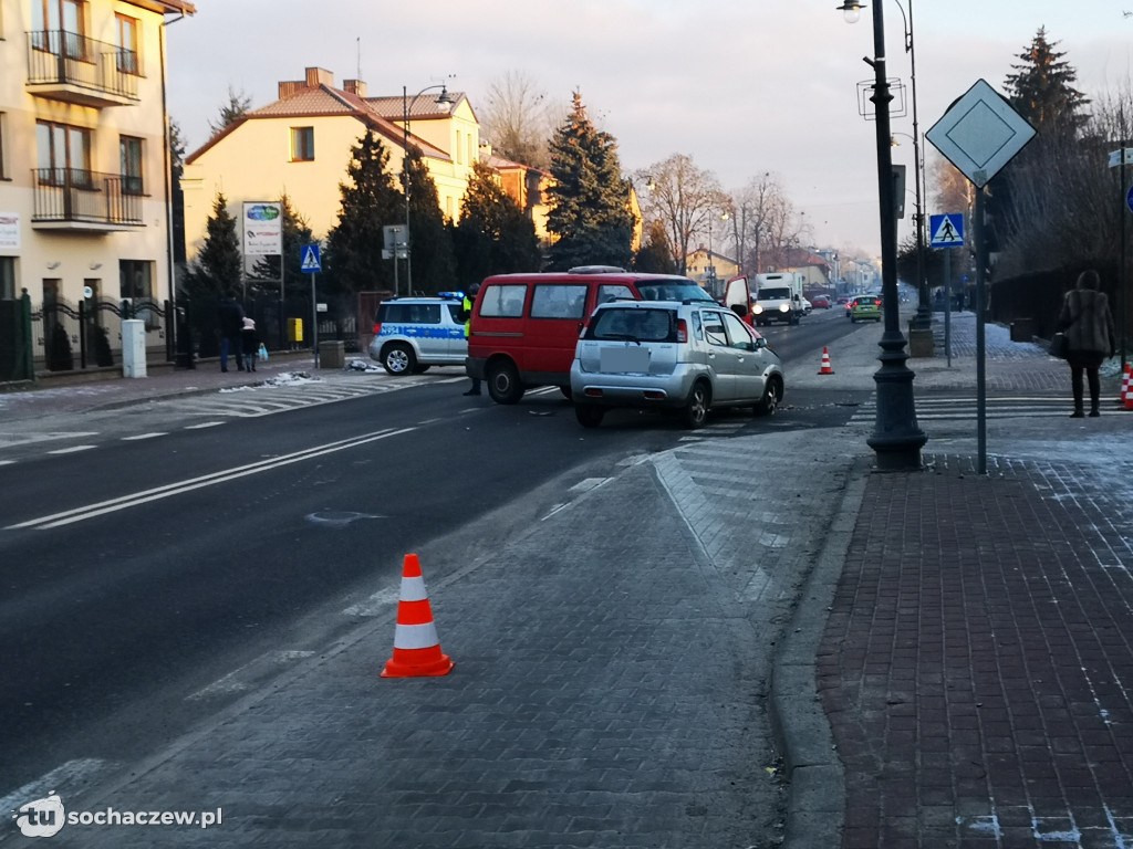Wypadek  na skrzyżowaniu Traugutta - Zimowita