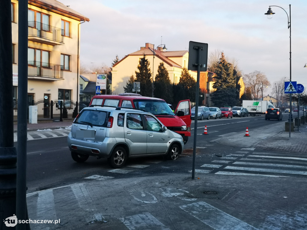 Wypadek  na skrzyżowaniu Traugutta - Zimowita