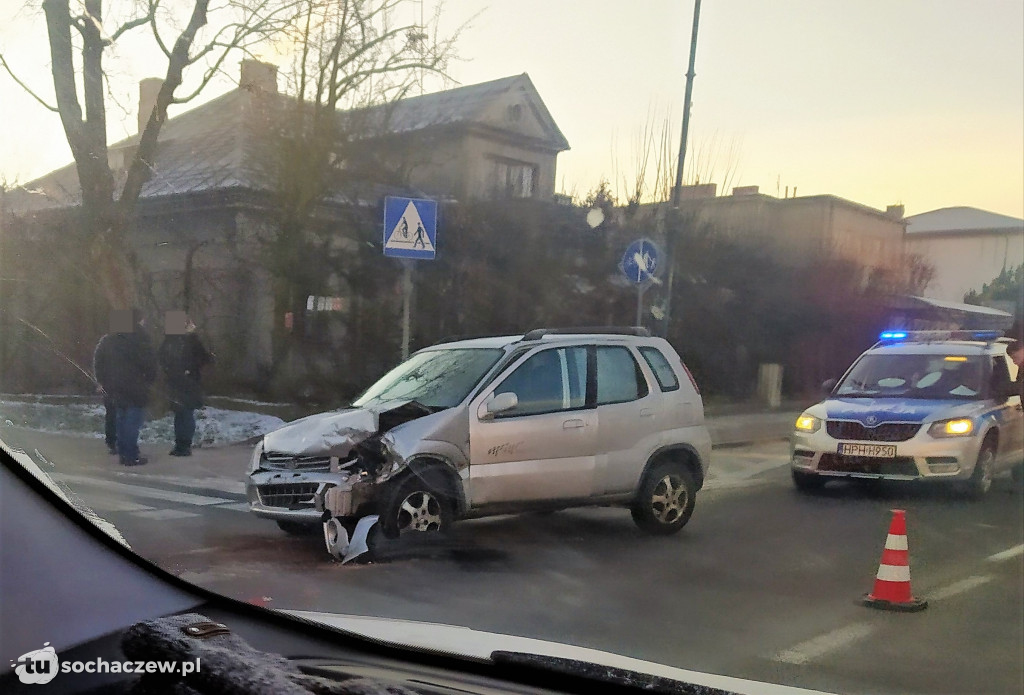 Wypadek  na skrzyżowaniu Traugutta - Zimowita