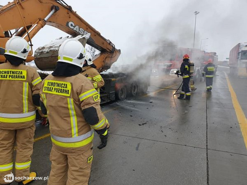 Zjazd na A2 zablokowany
