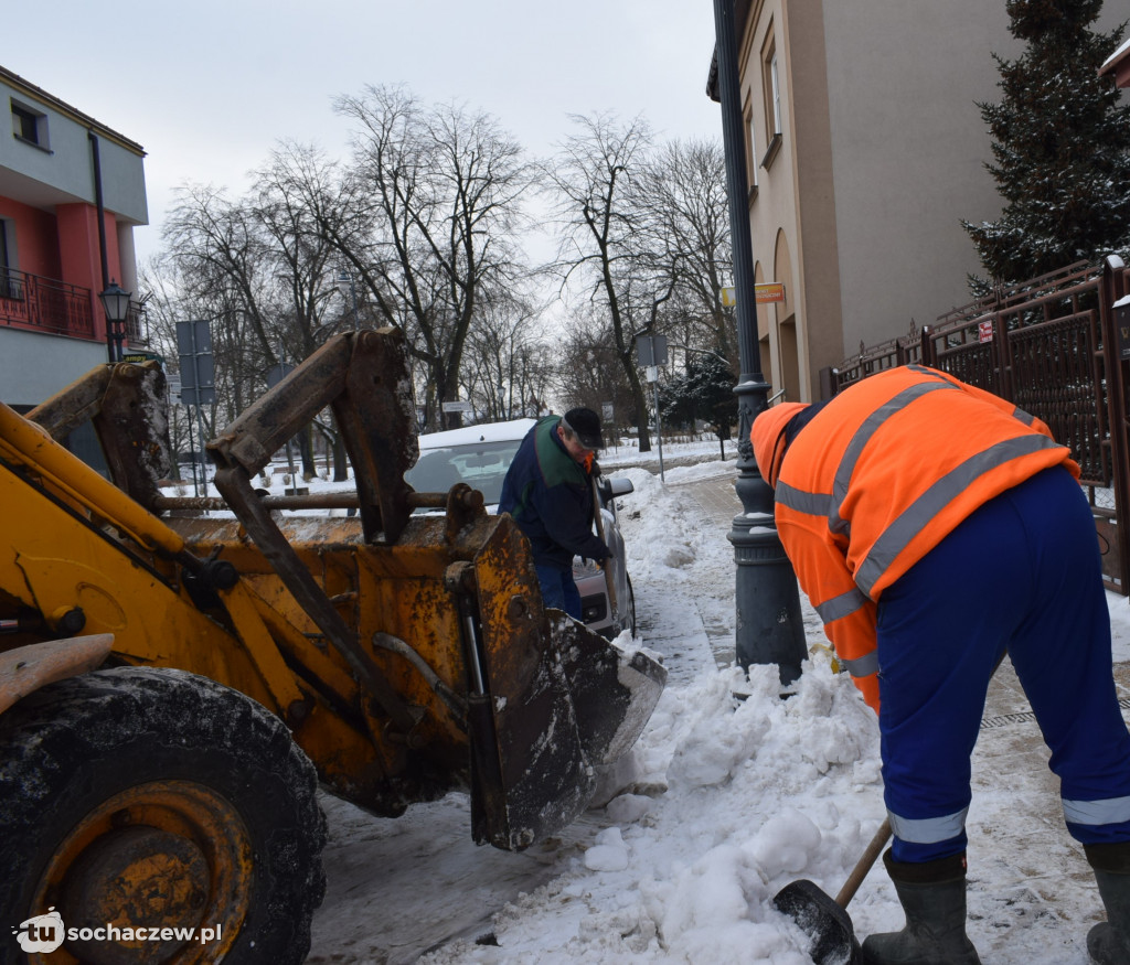 Sochaczew: akcja wywożenia śniegu z miasta